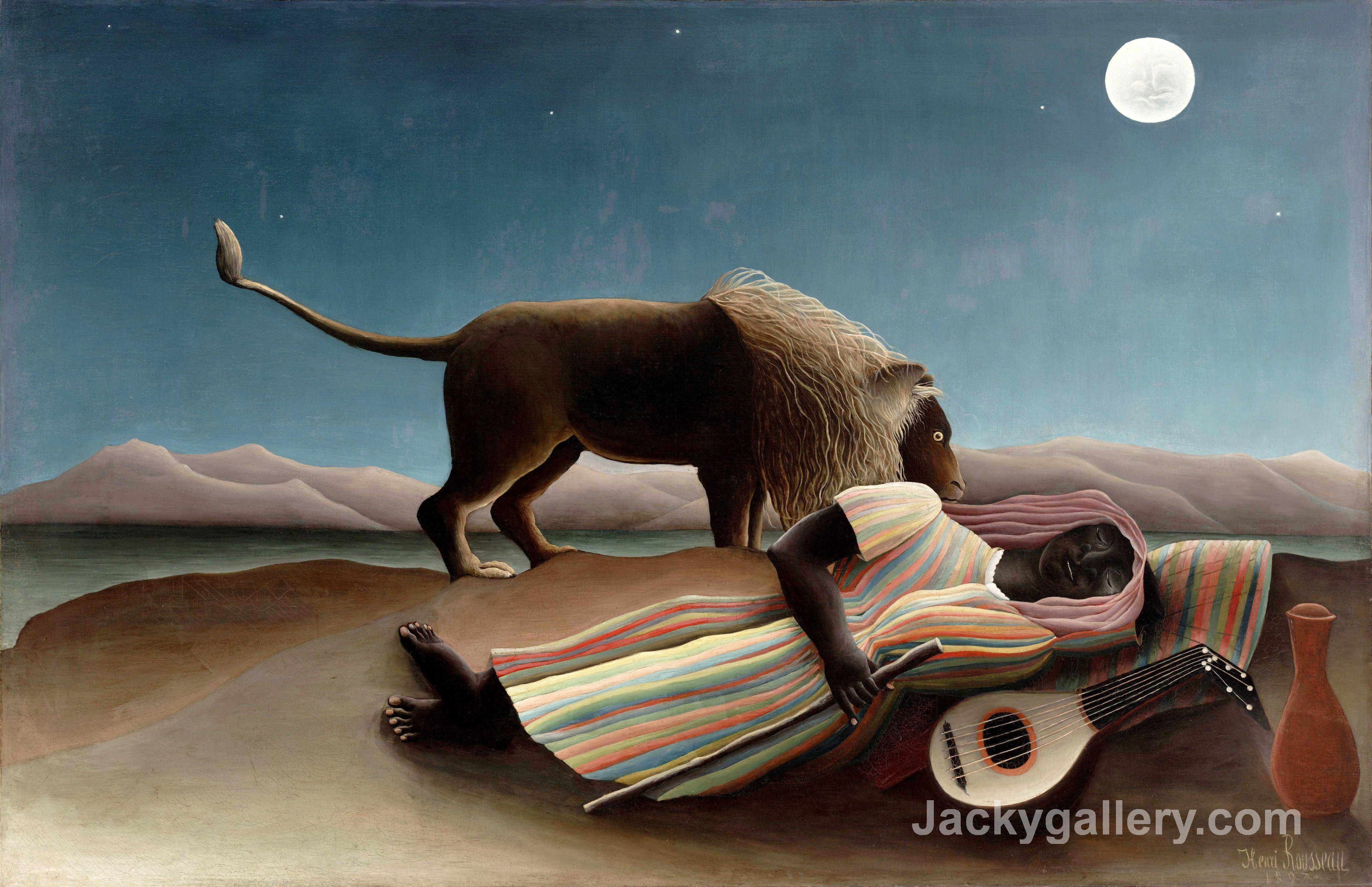 The Sleeping Gypsy by Henri Rousseau paintings reproduction